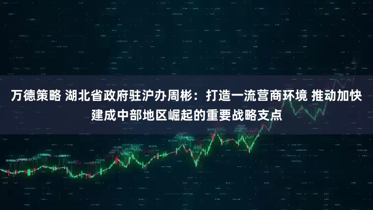 万德策略 湖北省政府驻沪办周彬：打造一流营商环境 推动加快建成中部地区崛起的重要战略支点