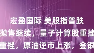 宏盈国际 美股指普跌，动量股抛售继续，量子计算股重挫，原油逆市上涨，金银期货止跌